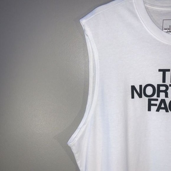 The North Face Pride Tank Top Shirt Standard Fit Mens Size XL NWT White Muscle - Picture 7 of 12